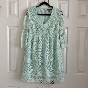 A-line Mint Lace Maternity Dress, Size: XS